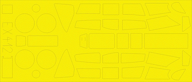 Eduard Accessories Ex412 - 1:48 Me 410A-1 For Meng - Masking Film - New