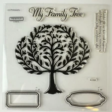 My Family Tree Clear My Acrylix Stamp Set d1526 CTMH