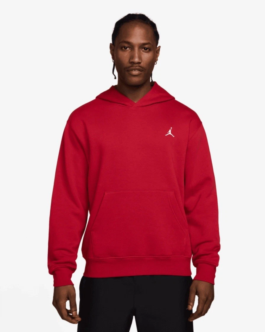 NWT Air Jordan Brooklyn Fleece Mens Pullover Hoodie FV7281 687 Red Size Small