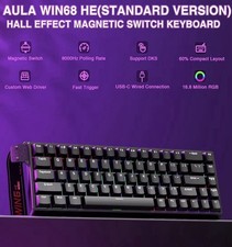AULA WIN68 HE Standard Mechanical Keyboard Magnetic Switch 8000Hz USB-C Black