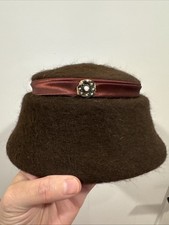 Vintage K-M-F Neumann-Endler Brown Wool Hat