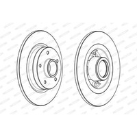 Ferodo 2X Bremsscheibe Hinten Ø274 Mm FüR Renault Grand ScéNic III JZ0/1_ 1.5