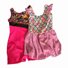 Danskin Freestyle Girls 6X Pink Sleeveless Dance Leotard Polyester