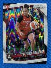 2025 #61 TE-Hina Paopao Panini Prizm WNBA White Seismic Prizm Dream RC