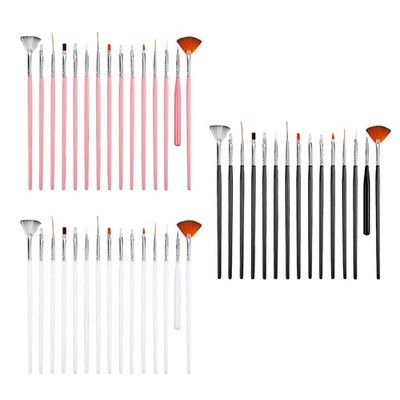 15 pcs   Pinsel Set, Nails Linear Gradient Brush,Nagelbürsten Set