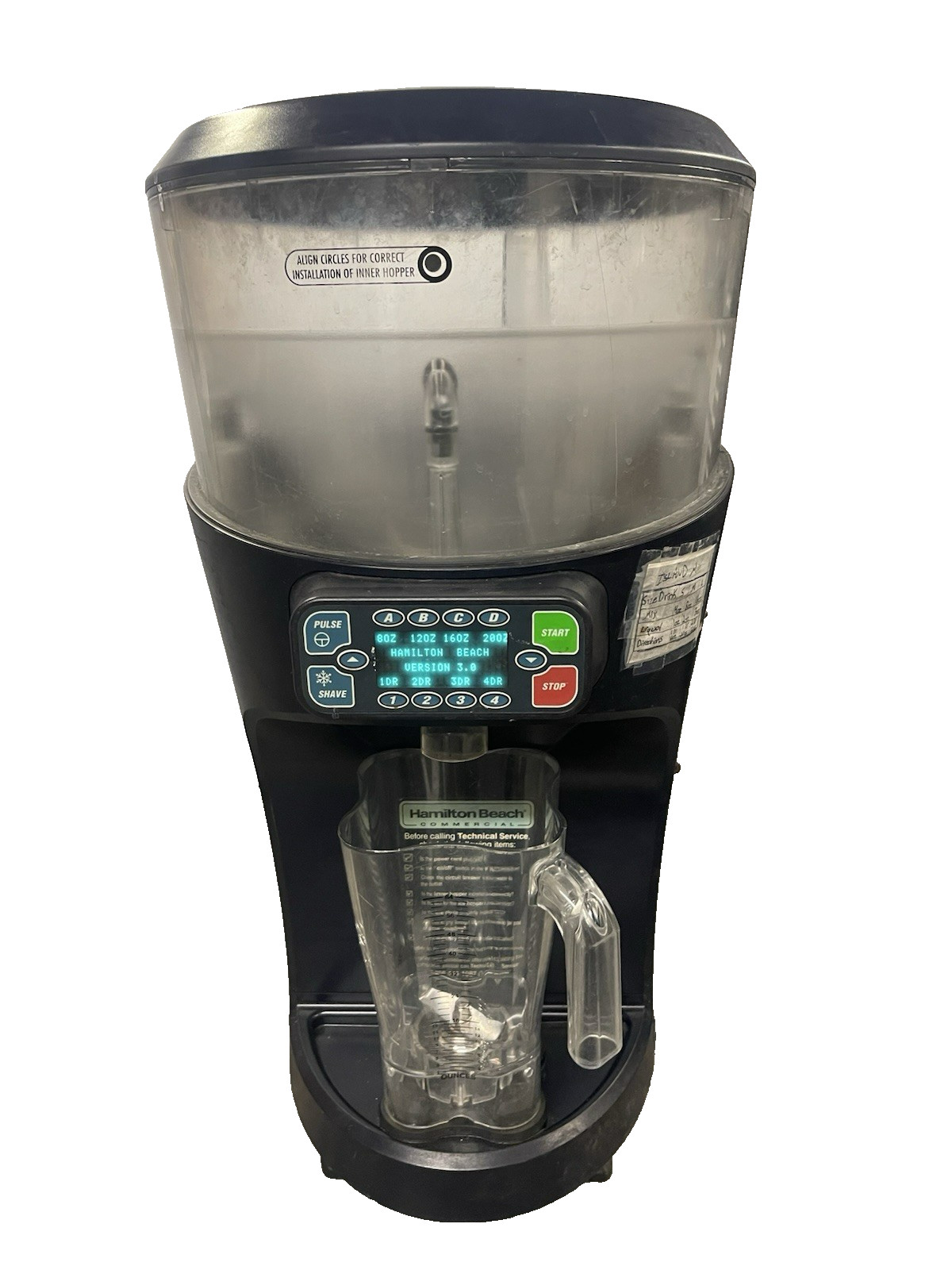 Hamilton Beach HBS1400 Revolution 64oz Ice Shaver Blender Ma