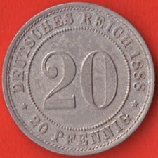 Deutsches Kaiserreich - 20 Pfennig - 1888 A - J&auml;ger 6