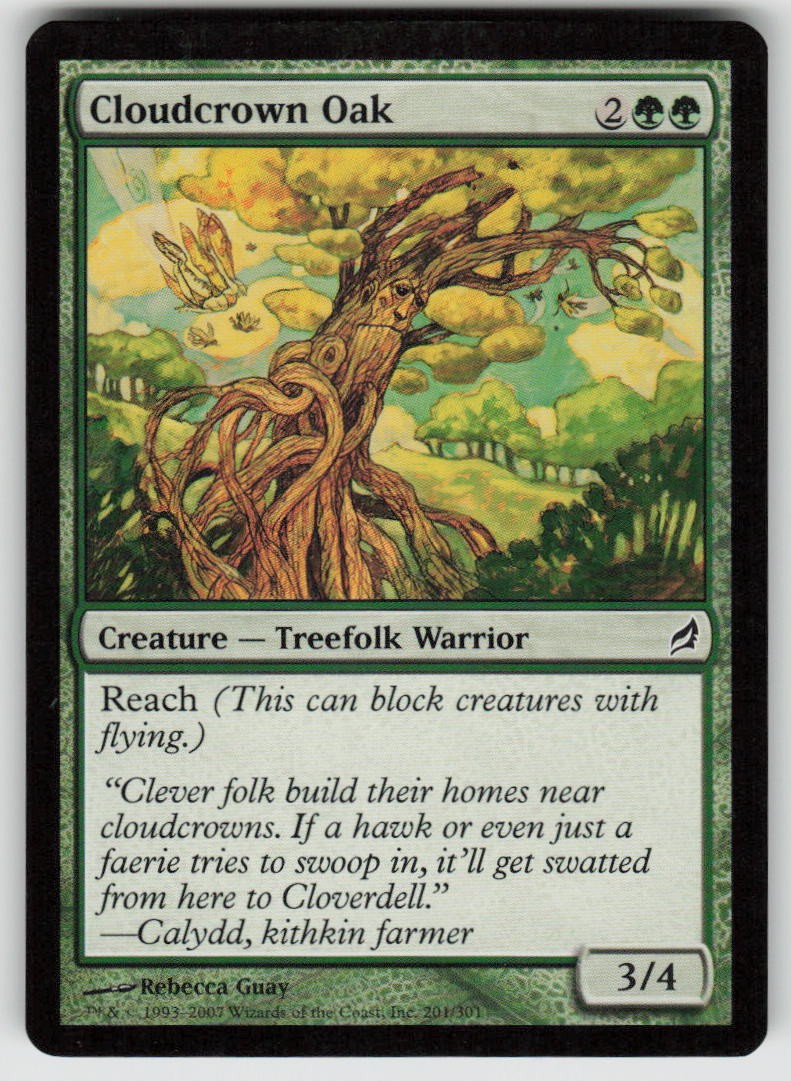 Cloudcrown Oak Common Lorwyn 201 MTG Moderately Played 2007