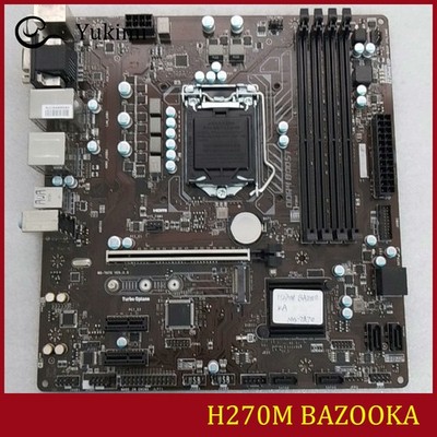 FOR MSI H270M BAZOOKA DDR4*4 LGA1151 64GB HDMI DVI-D M-ATX Ｍotherboard Test OK