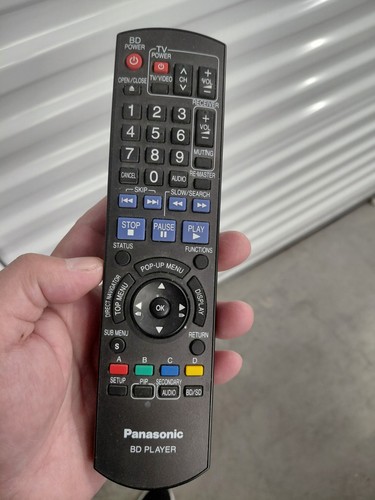 Genuine Panasonic N2QAYB000184 Blu-Ray Player Remote Control 