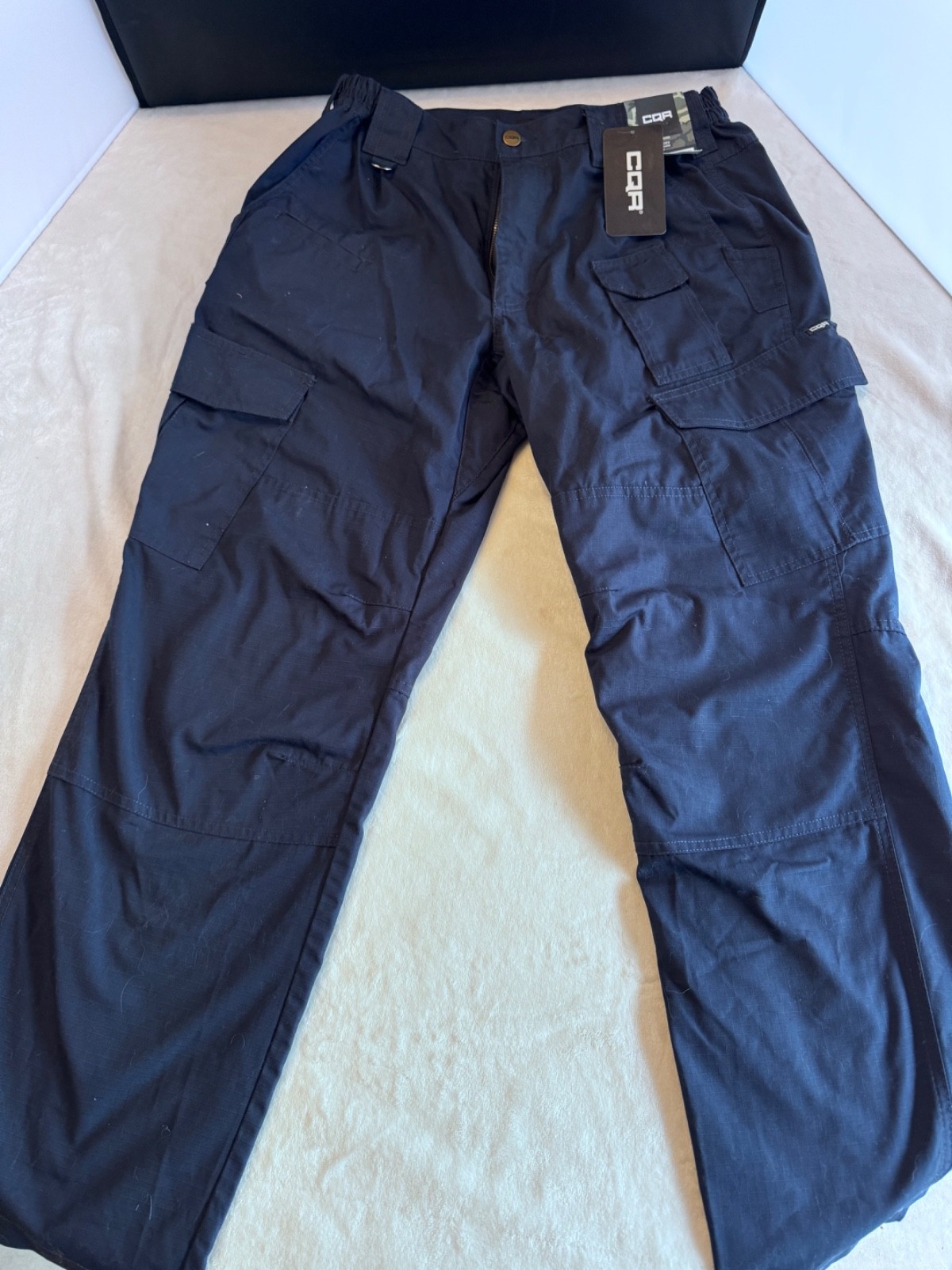 CQR Tactical Cargo Pants 32x30 Navy Ripstop Duratex Work Hiking NWT