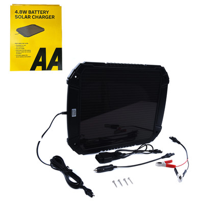 AA 12V Solarbetrieben Auto Wohnwagen Camper Batterie Ladegerät Panel OBD 4,8W AA1432