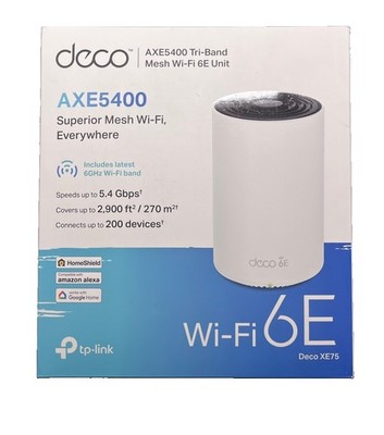 TP-Link Deco XE75 Mesh WLAN Wi-Fi 6E Tri-Band Router, B-Ware Neuwertig
