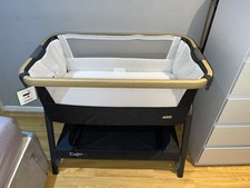 Image of Tutti Bambini Cozee Bedside Crib Oak Charcoal