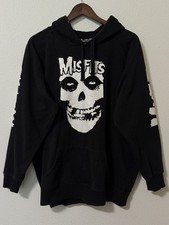 Misfits 3 Black Hoodie Big Logo Sleeve Rock Band 2019
