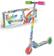 OZBOZZ SV20891 RAINBOW KIDS SCOOTER WITH FLASHING WHEELS Kids Scootie Play Game