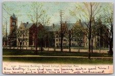 1912 Harvard College Dormitory Buildings Cambridge Mass Postcard Rotograph AA980