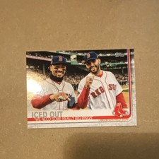Topps 2019 Update Series ICED OUT US246 J.D. Martinez Mookie Betts Red Sox