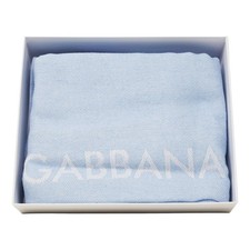 Dolce & Gabbana Light Blue/White XL Beach Tow...