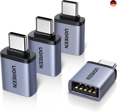 UGREEN Adapter USB C auf USB (4 Stück) 10Gbps Handy OTG Adapter Thunderbolt 4/5 