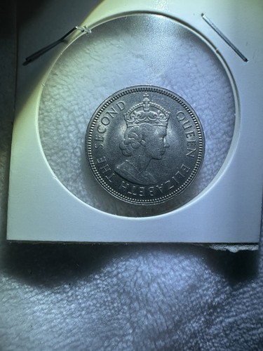 1958 Hong Kong Fifty Cents Coin - 50C