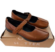 Image of Hotter Shake II Women’s Mary Jane Shoes Brown Tax Leather Size UK 6.5 New