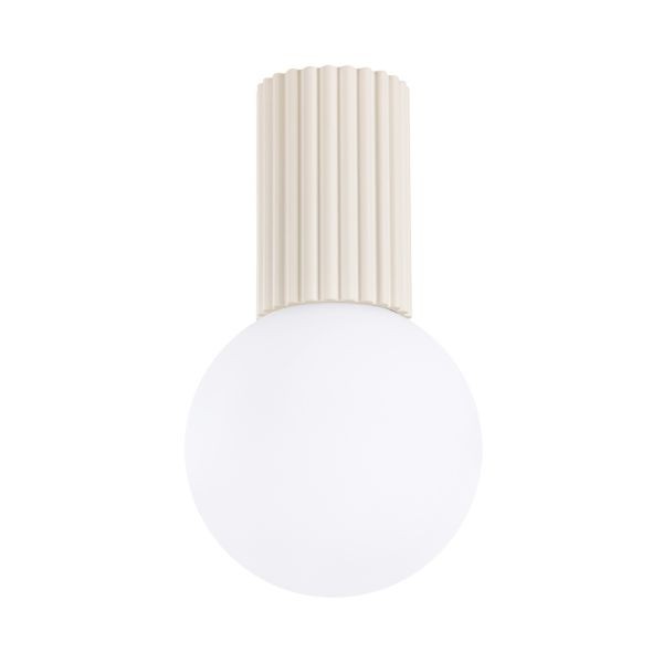 Plafonnier aluminium beige de qualite superieure G9 a halo lumineux unique