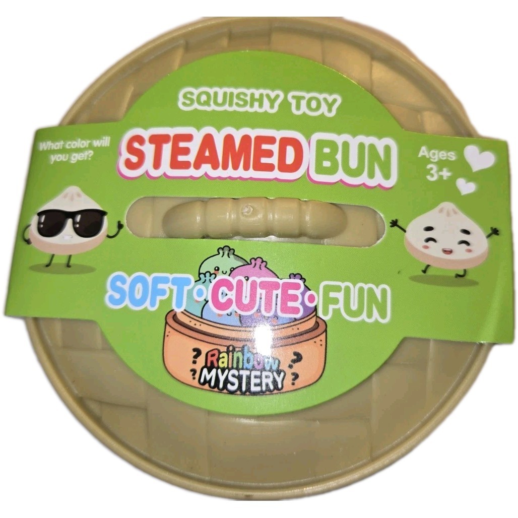 Crazy Fun Squishy Bun Rainbow Mystery Dumpling Viral Mystery Fidget Toy Sealed