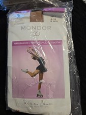 Lot of Three Girl sz 8-10 Mondor Figure Skate Suntan 40 Denier Tights 3310