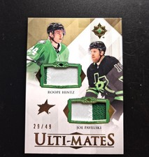 2023-24 Ultimate Collection Ulti-Mates Dual Patch ROOPE HINTZ / JOE PAVELSKI /49