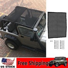 Anti-uv Car Roof Top Sun Shade Cover Accessories For Jeep Wrangler Tj 1997-2006