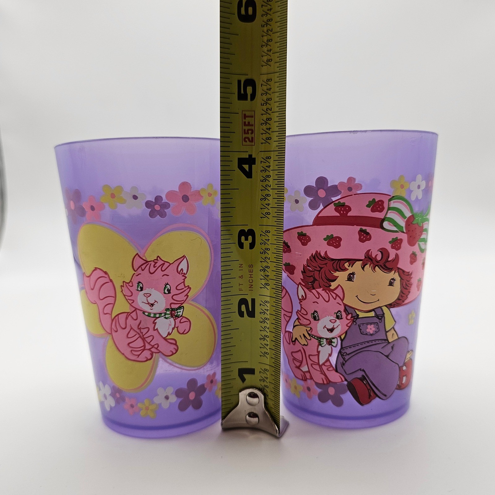 Zak Designs Strawberry Shortcake Plastic Cups Set of 2 Purple Kids Party