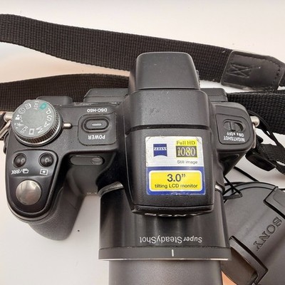 Sony Cybershot DSC-H50 9.1MP Digital Camera 15x Carl Zeiss Lens