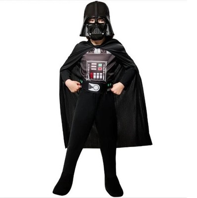 Star Wars Darth Vader Kostüm Alter 9-10 schwarz Cape Maske Kostüm von Rubies