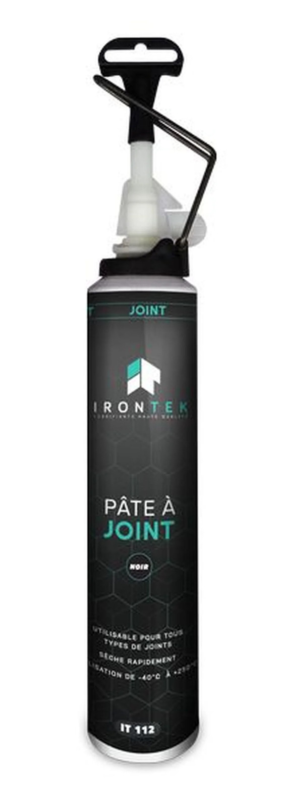 Joint élastomère noir 200 ml pour stopper les fuites sans pistolet à mastic
