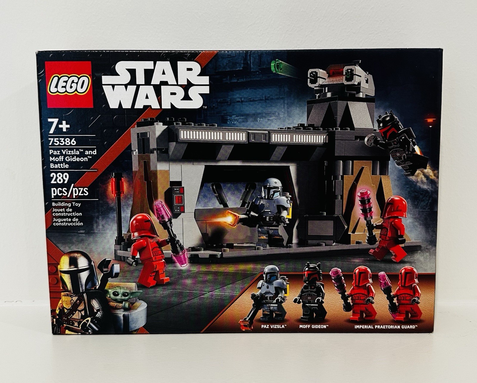 NEW• LEGO Star Wars: 75386 Paz Vizsla and Moff Gideon Battle Retired