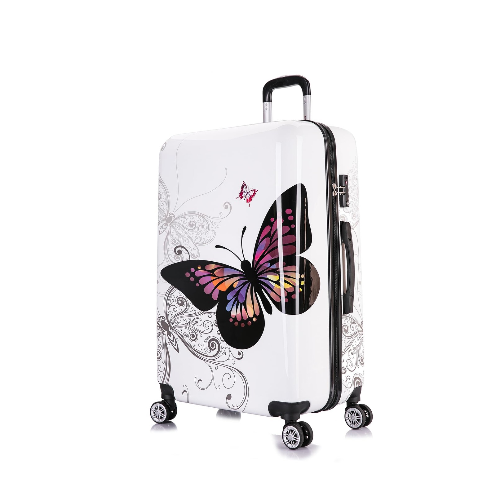 With Spinner Wheels | Durable Lightweight Hardside Su...