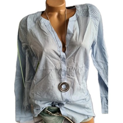Heine B.C. Bluse Gr. 38 blau Ton (268) NEU