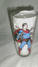 VTG 1975 SUPERMAN IN CHAINS PEPSI SERIES CARTOON PROMO COLLECTOR GLASS