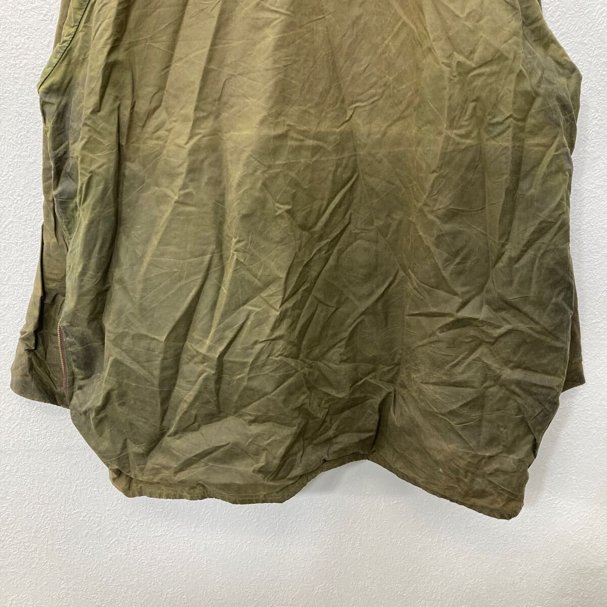 Barbour Oiled Jacket XL Notation 44 Men's Khaki 80's BEAUFORT image 6