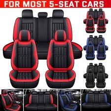 5-Sitzer Sitzbezüge Auto PU Schonbezug Autositzbezüge Komplettset Set Universal 