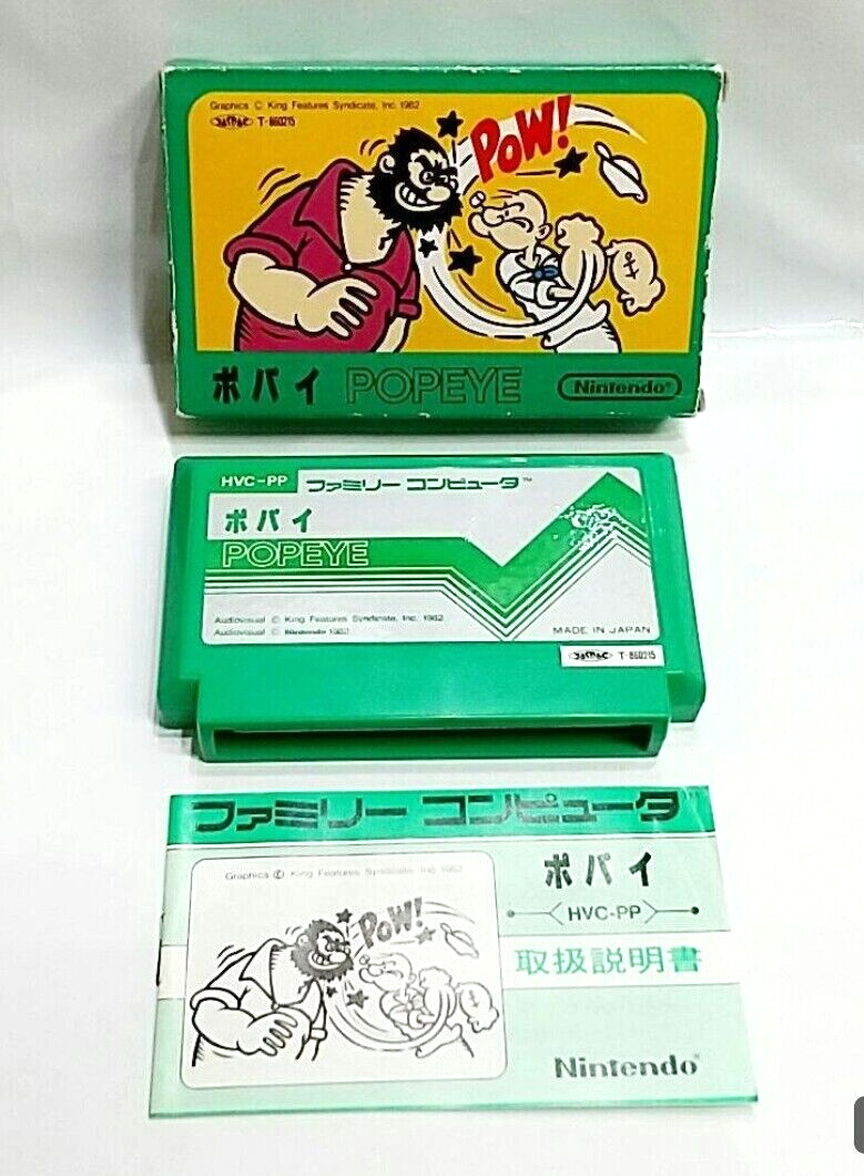 Game) (Famicom) (FC) Popeye, 1982, with Box & manual, Nintendo. | eBay