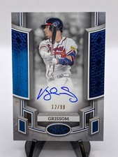 2024 Topps Tier One Break Out Blue Foil Vaughn Grissom Auto 13/99 Braves