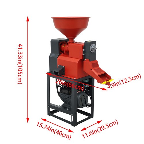 Electric Rice Milling Machine Millet Corn Huller Peeler 130-170KG/H 220V 1.8kw - Picture 17 of 23