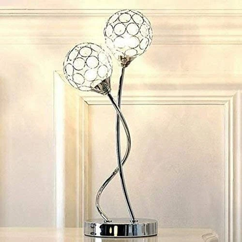Sphere 2 light glass table lamp deals