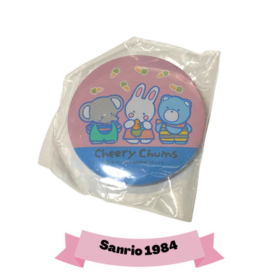 Sanrio vintage - Cheery Chums - 1984 button pin badge