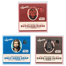 Dr. Squatch Star Wars Set: Vader + Obi-Wan + Maul 5 Oz Soap Bars FAST SHIPPING
