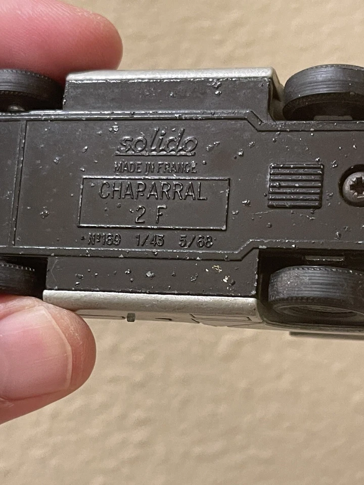 Solido 169 Chaparral 2F Silver Color With #7 Decal Made In France 1/43 Scale - Image 4 of 4