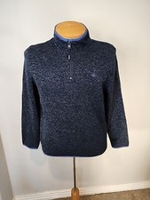 NWT Men's Blue Dockers Quarter Zip Pullover Size Large 85