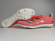 Adidas Adizero Avanti Track Spikes EE4613 Orange Coral Silver Metallic Men Sz